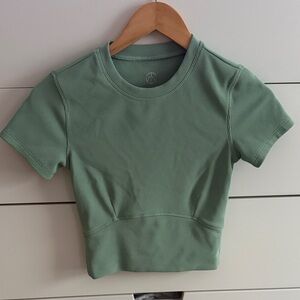 Stylish Green Crop Top for Women